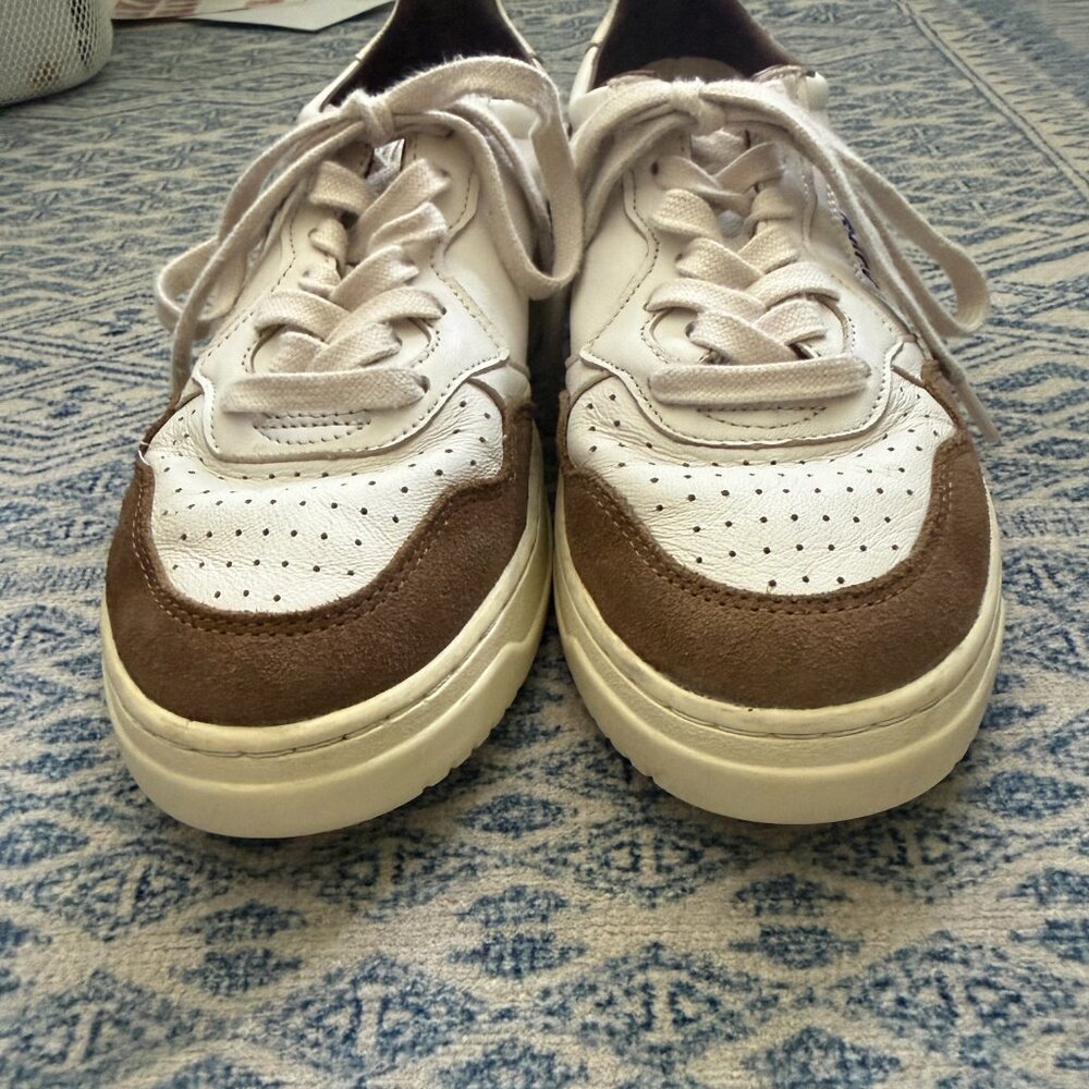 Autry Medalist Low Sneaker White Leather/Tobacco Suede- 39 - Picture 8 of 11